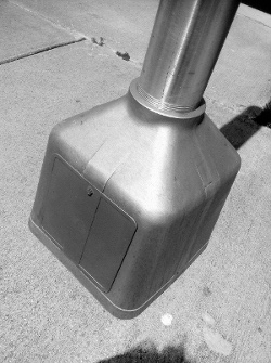 Aluminum poles and breakaway bases are built to AASHTO standards.